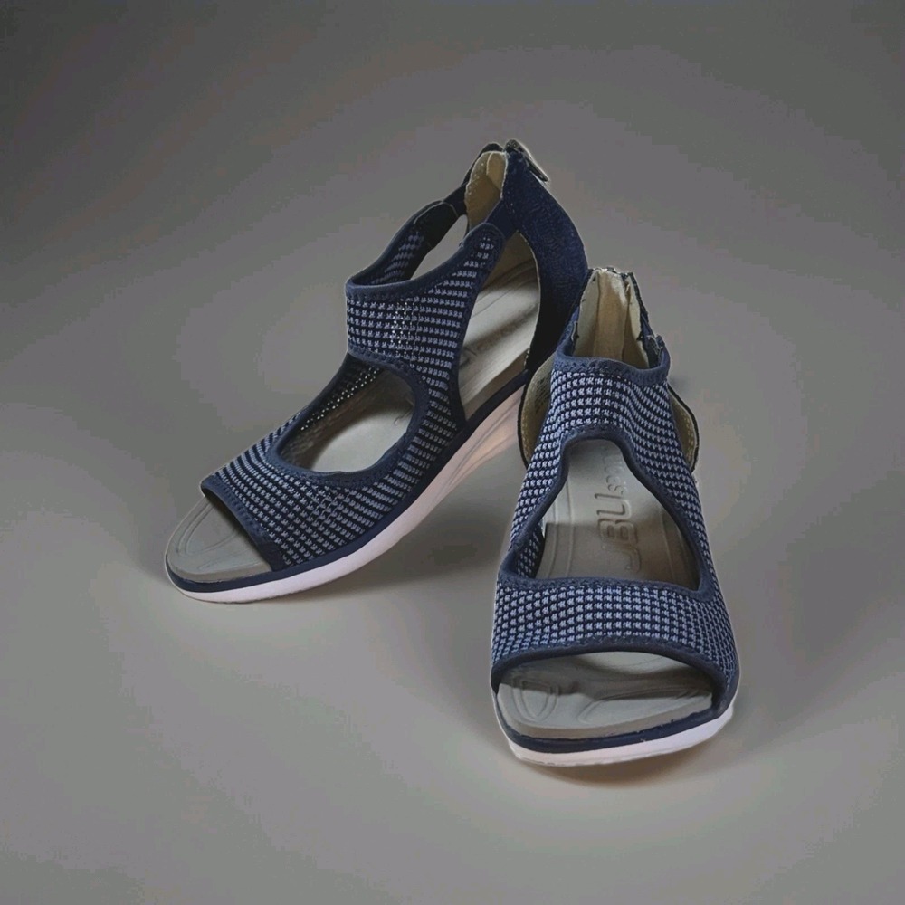 JBU by Jambu Women's Margot- Sport Sandal Navy Snake - Size 7